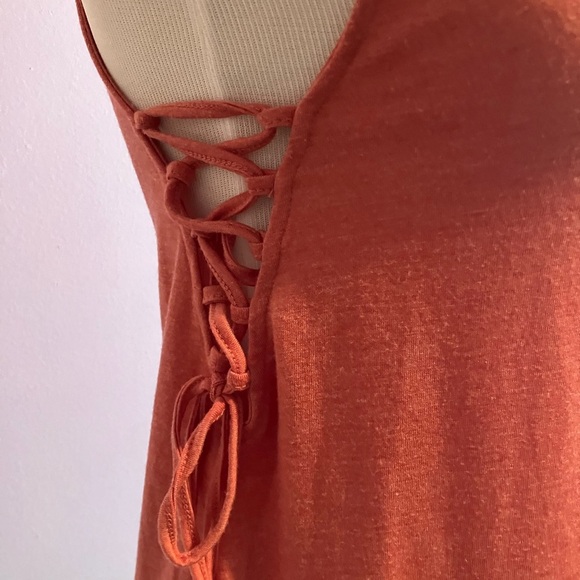 Mossimo Women’s Pullover Tank Top, Size S, Lace-Up Sides, Rose Pink, Casual - Picture 6 of 6
